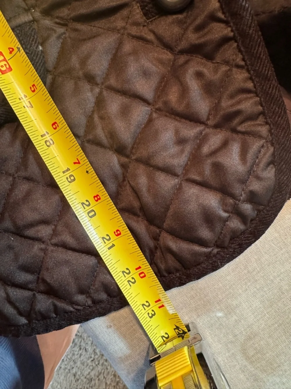 Boden Black Quilted Button Front Jacket Size 8